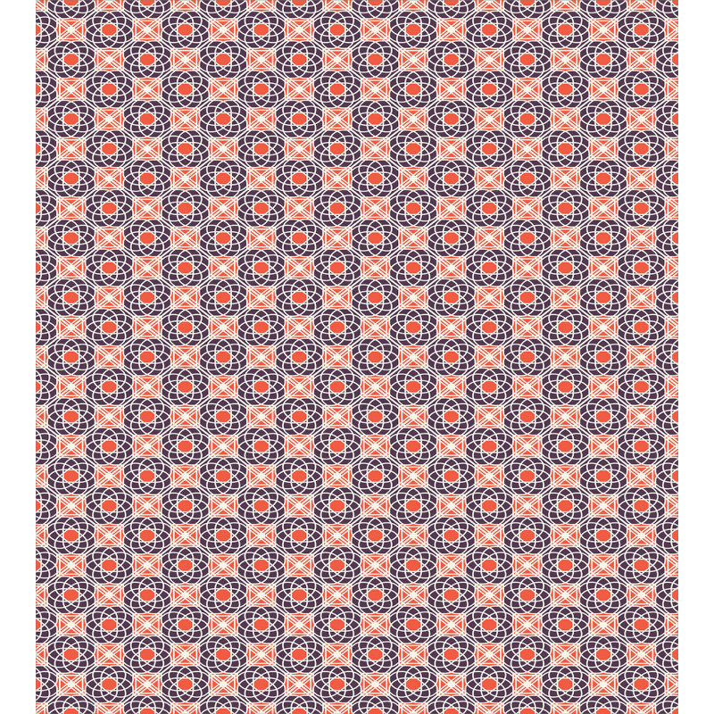 Floral Graphic Lattice Duvet Cover Set