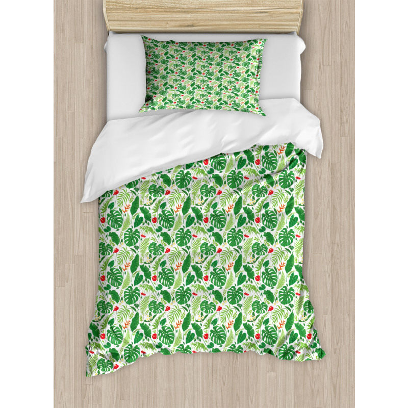 Tropical Climate Flora Duvet Cover Set