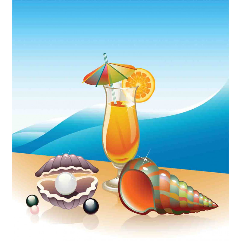 Seascape Summer Beach Duvet Cover Set