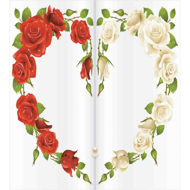 Heart Bouquet Romantic Duvet Cover Set