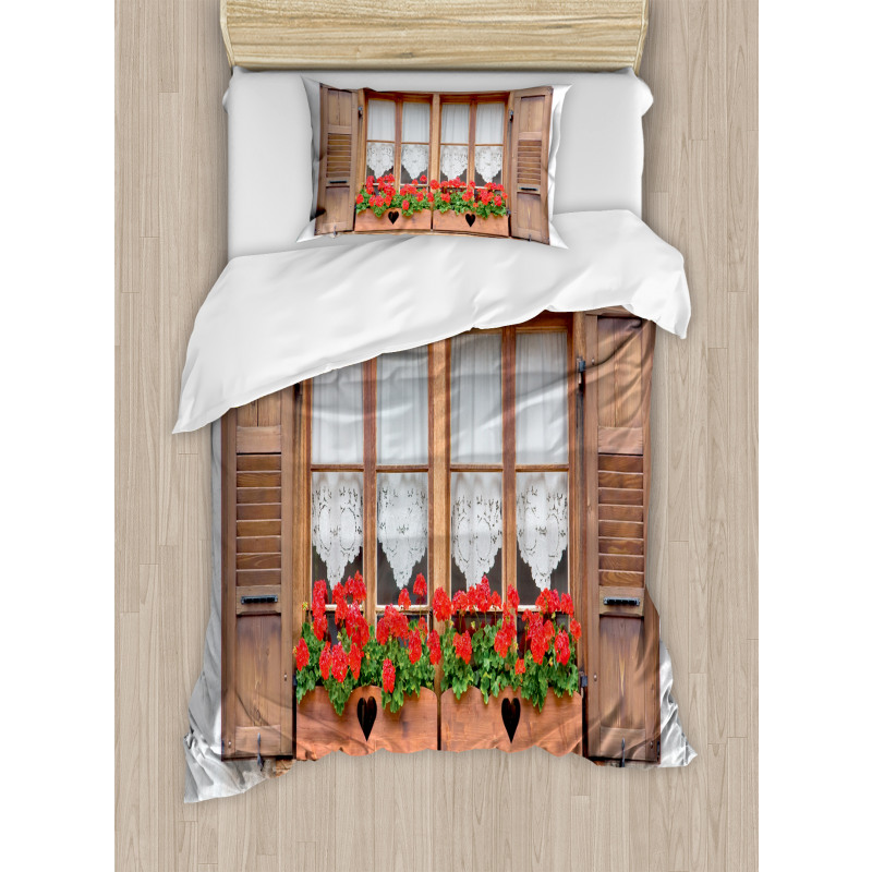 European Rustic Shutters Duvet Cover Set