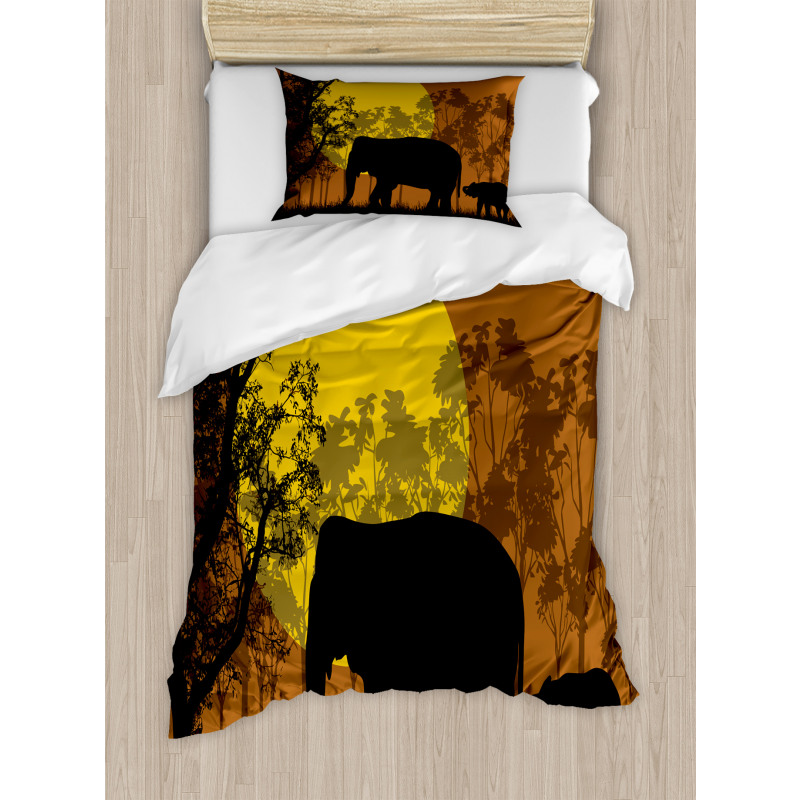 Animals and Trees Duvet Cover Set