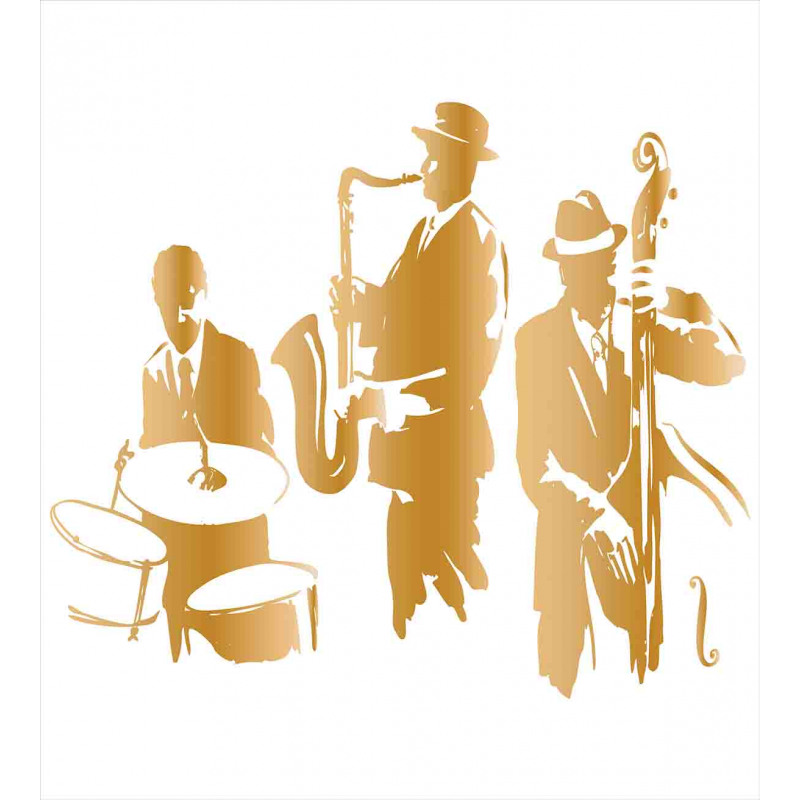 Jazz Band Blues Music Duvet Cover Set