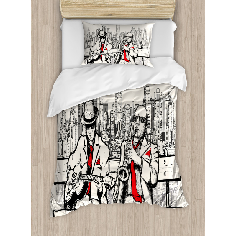 Beats in New York Night Duvet Cover Set