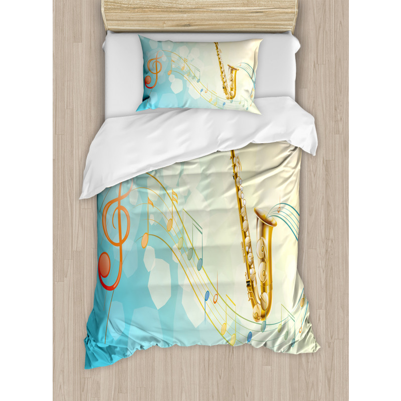 Musical Notes Vibes Duvet Cover Set