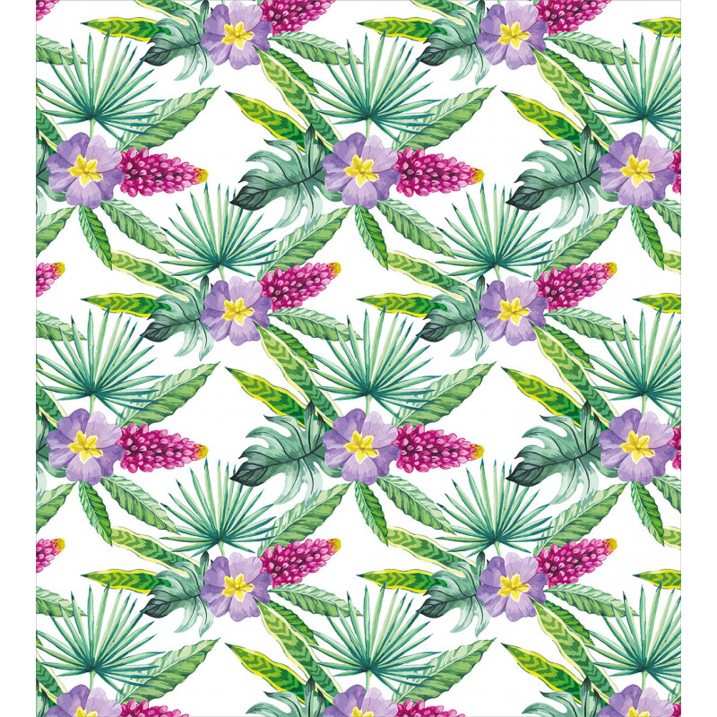 Refresh Tropical Flowers Duvet Cover Set