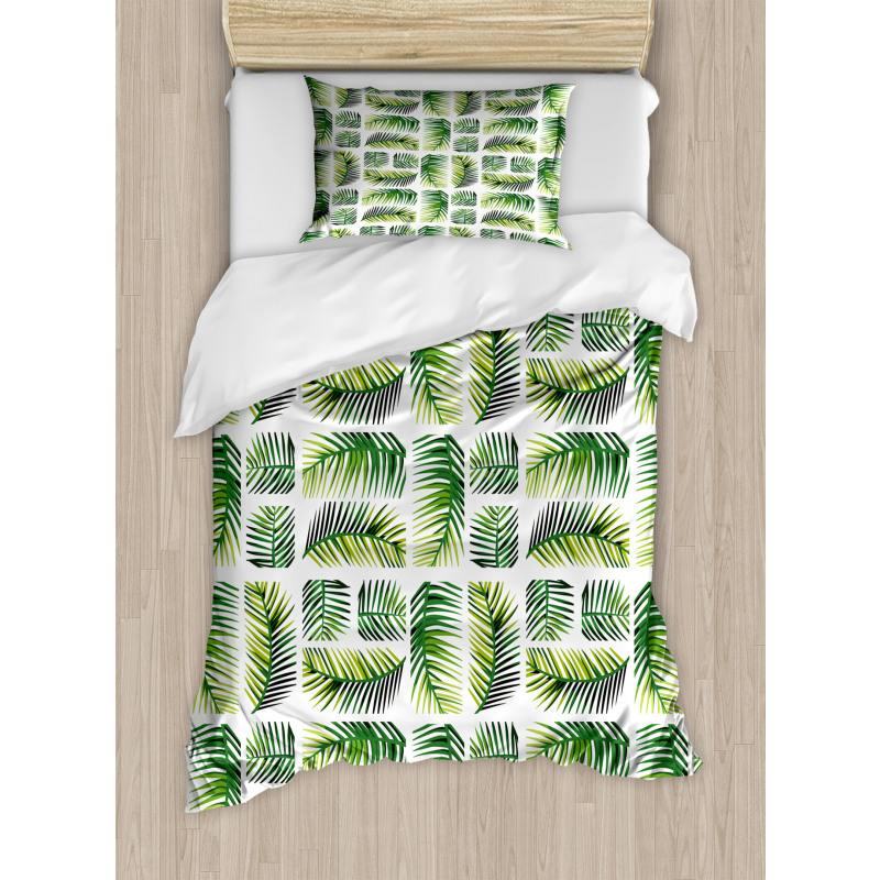 Vertical Horizontal Plants Duvet Cover Set