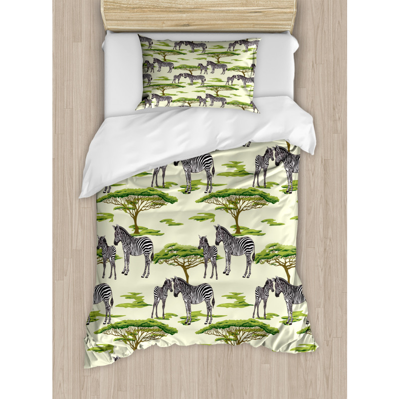 Wildlife Animals in a Forest Duvet Cover Set