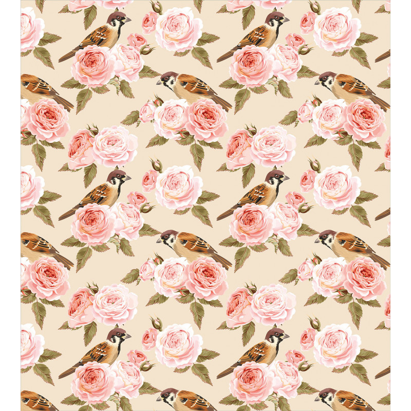 Victorian Style Rose Flowers Duvet Cover Set