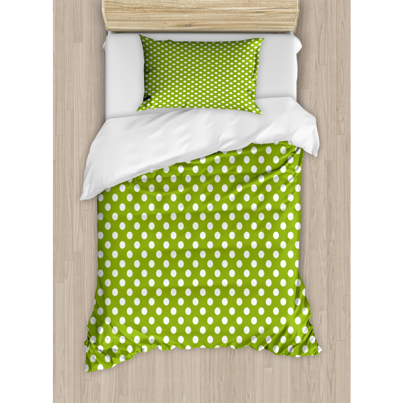 Polka Dots in Retro Style Duvet Cover Set