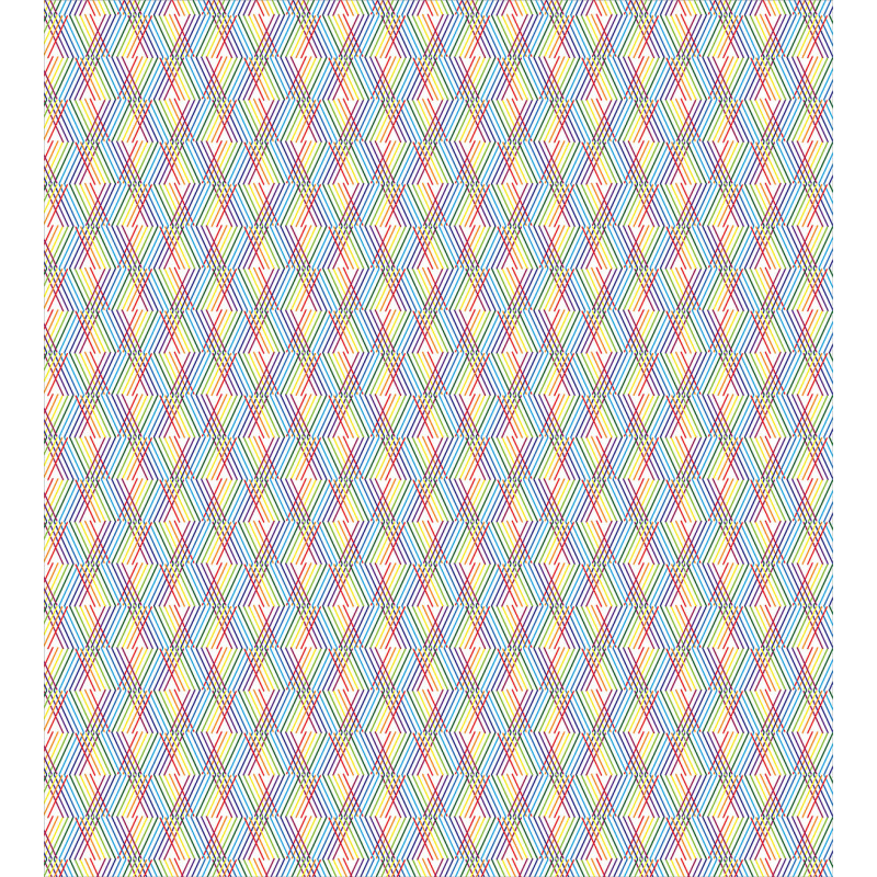 Diagonal Colorful Streaks Duvet Cover Set