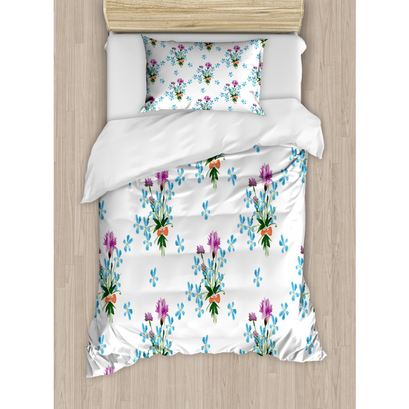 Colorful Spring Time Botany Duvet Cover Set