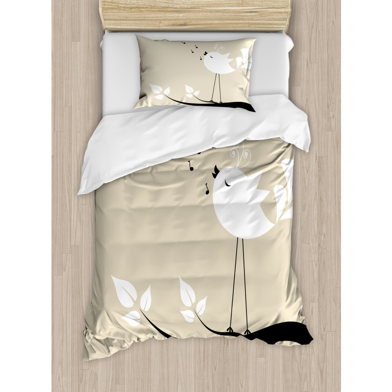 2 Birds on a Branch Duvet Cover Set