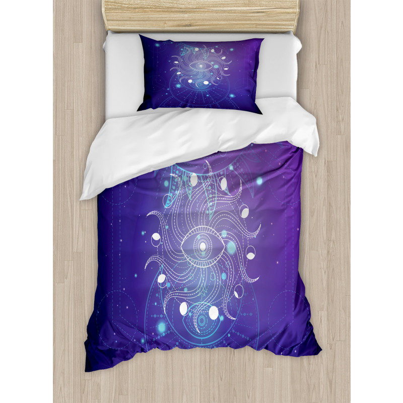 Mystic Eye and Ornaments Art Duvet Cover Set