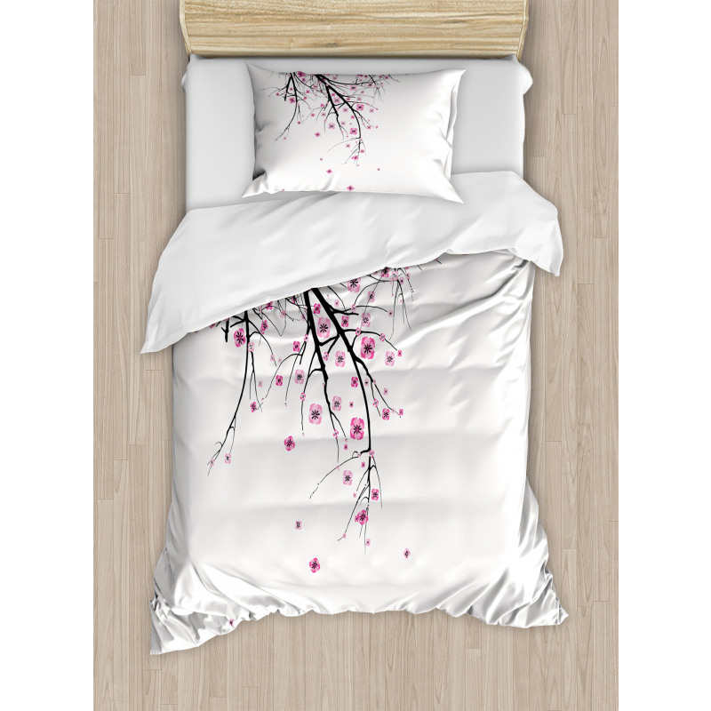 Cherry Blossom Flower Duvet Cover Set