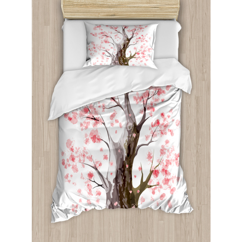 Blooming Sakura Duvet Cover Set