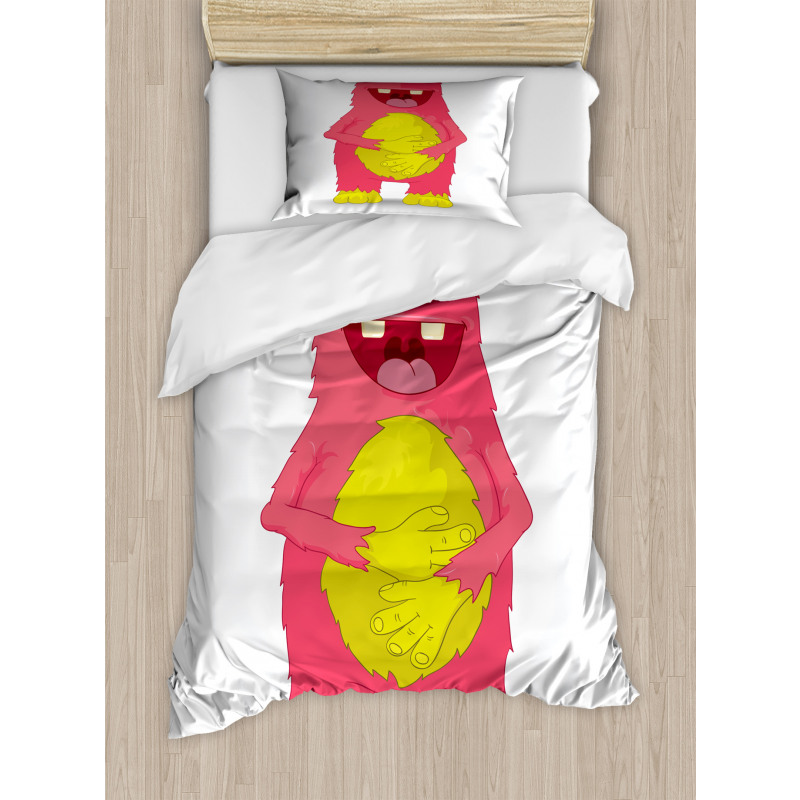 Monster Character Laughing Duvet Cover Set