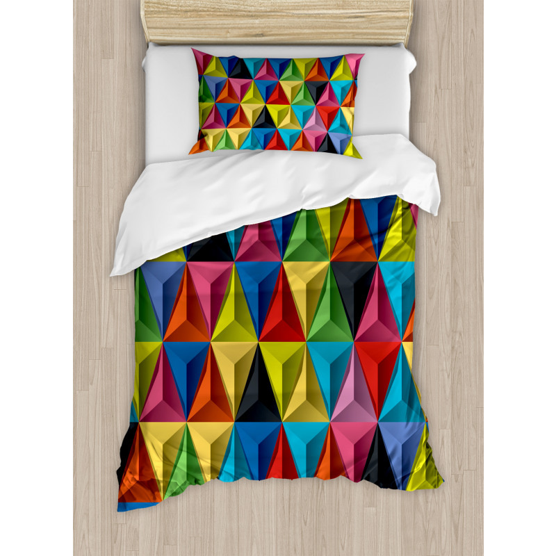 Pyramid Forms Modern Duvet Cover Set