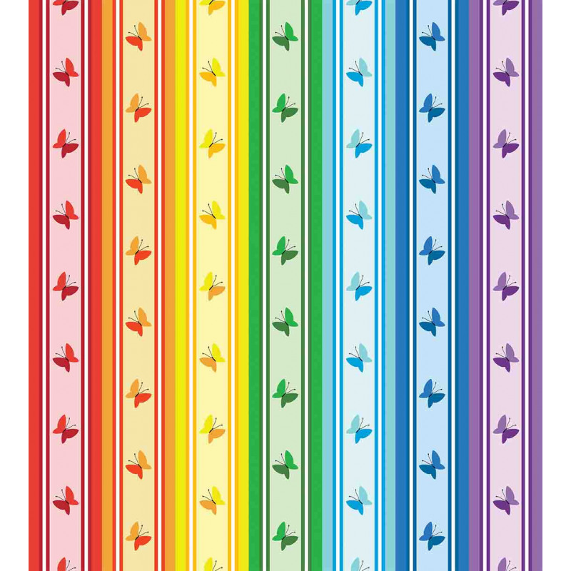 Stripe Rainbow Pattern Duvet Cover Set