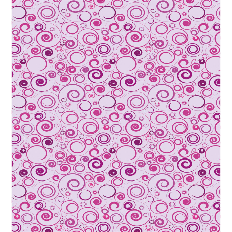 Curlicue Plum Tones Art Duvet Cover Set