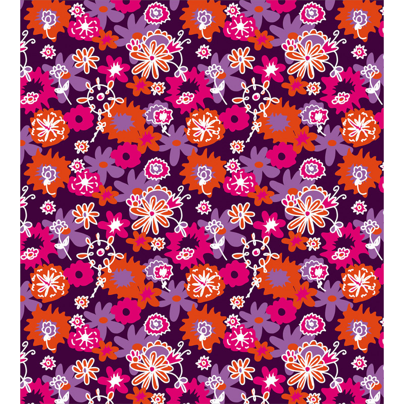 Spring Flowers Retro Style Duvet Cover Set