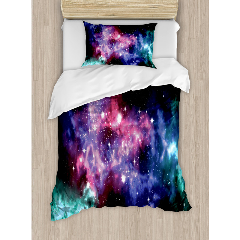 Dusty Gas Cloud Stars Duvet Cover Set