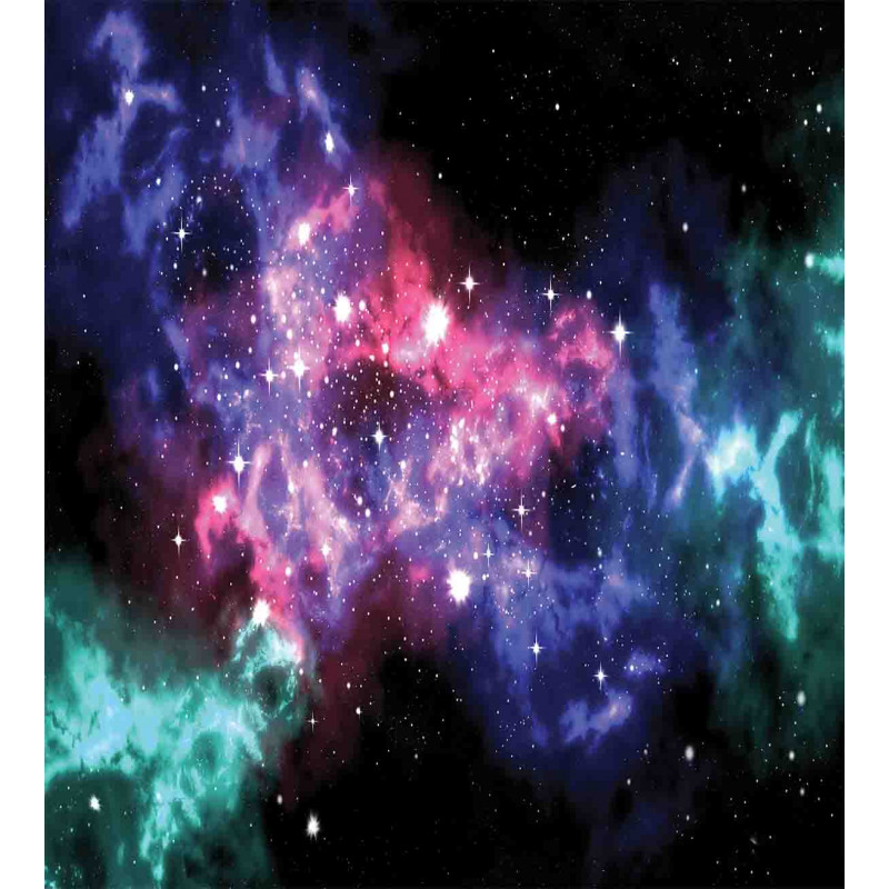 Dusty Gas Cloud Stars Duvet Cover Set