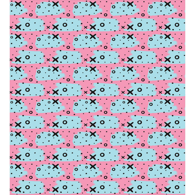 X and O Motifs Spot Duvet Cover Set