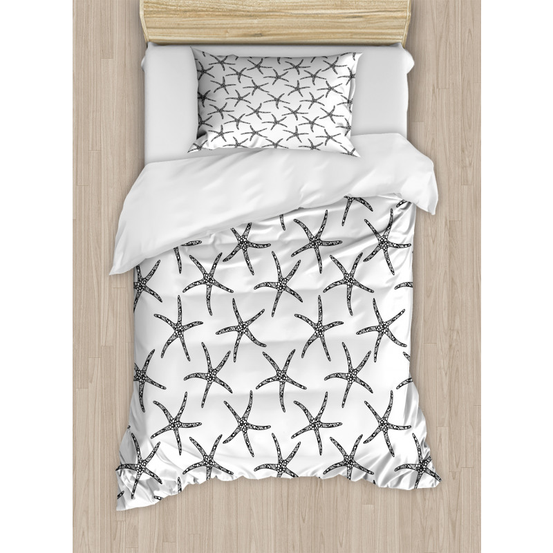 Marine Design of Starfish Duvet Cover Set