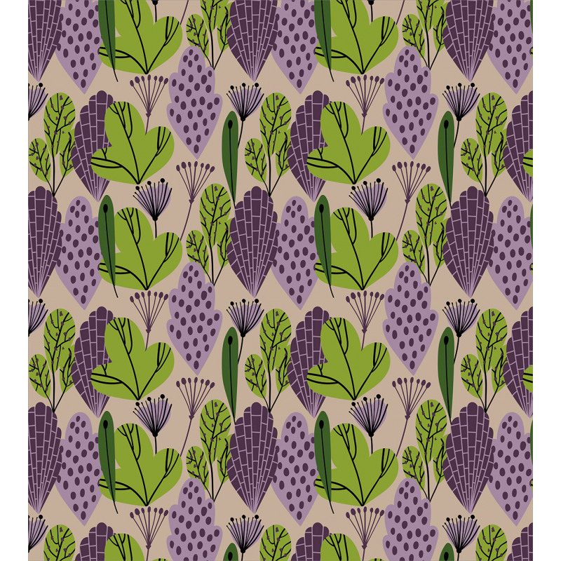 Abstract Leaves Garden Duvet Cover Set