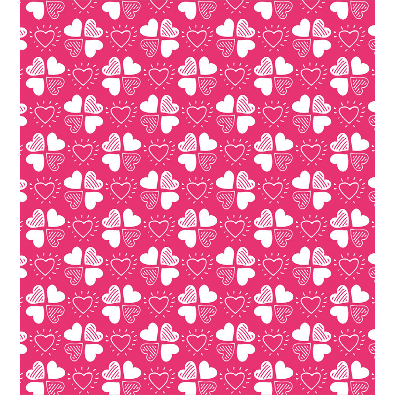 Hearts as Clover Leaves Duvet Cover Set