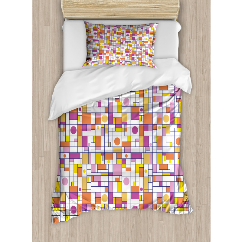 Rectangles and Rounds Duvet Cover Set