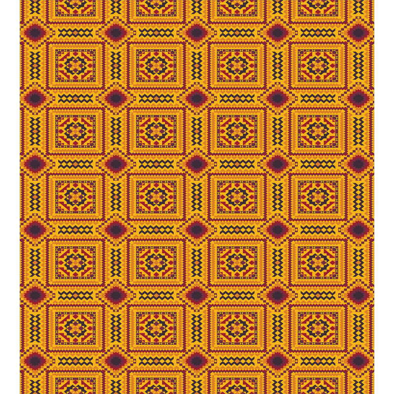 Aztec Layout Zigzags Duvet Cover Set