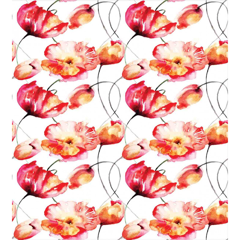 Poppy Tulip Flora Duvet Cover Set