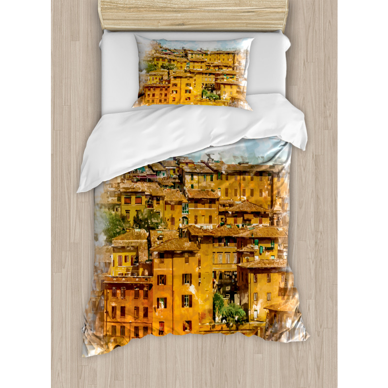 Historic Italian Town Duvet Cover Set