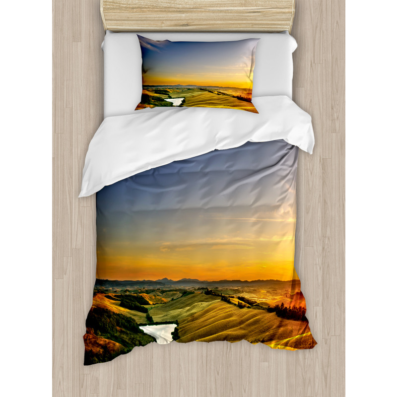 Mediterranean Valley Duvet Cover Set