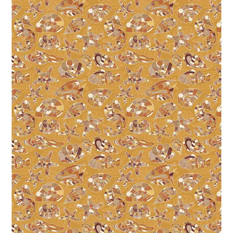 Pattern of Shellfish Duvet Cover Set