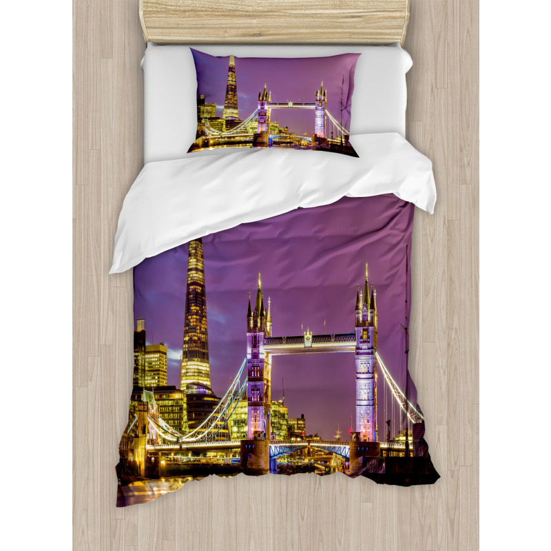 Tower Bridge in London Duvet Cover Set