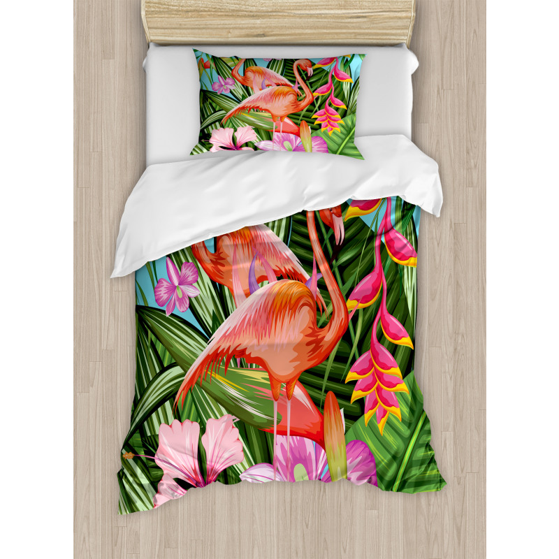 Hibiscus Tropic Flower Duvet Cover Set