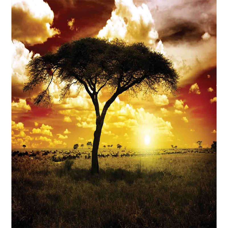 Sunset in Safari Animal Duvet Cover Set