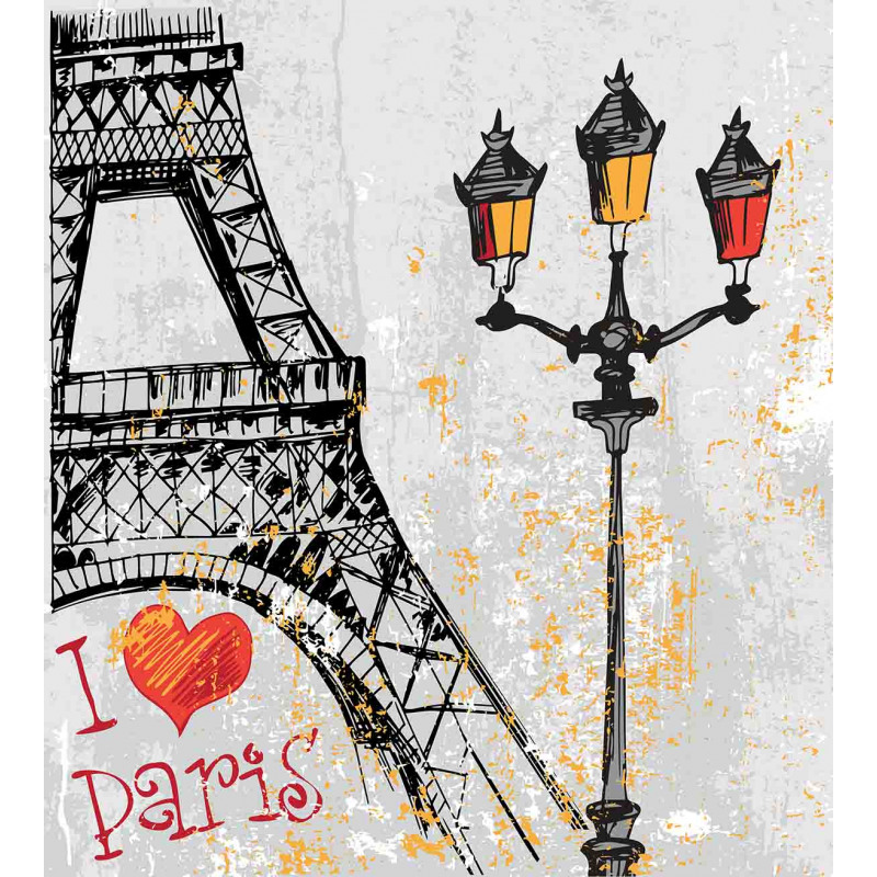 Grunge Eiffel Europe Duvet Cover Set