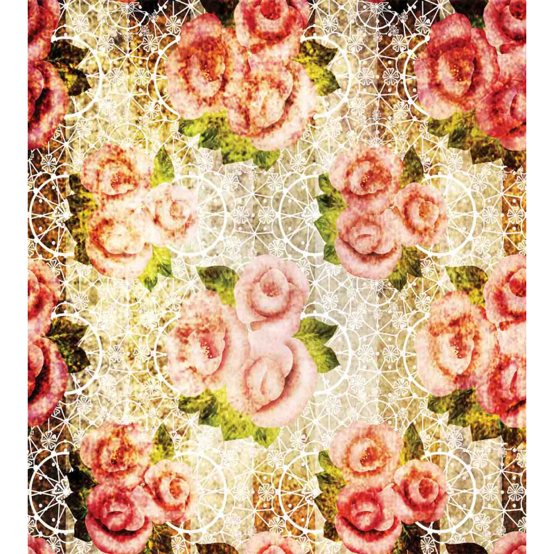 Psychedelic Floral Motif Duvet Cover Set