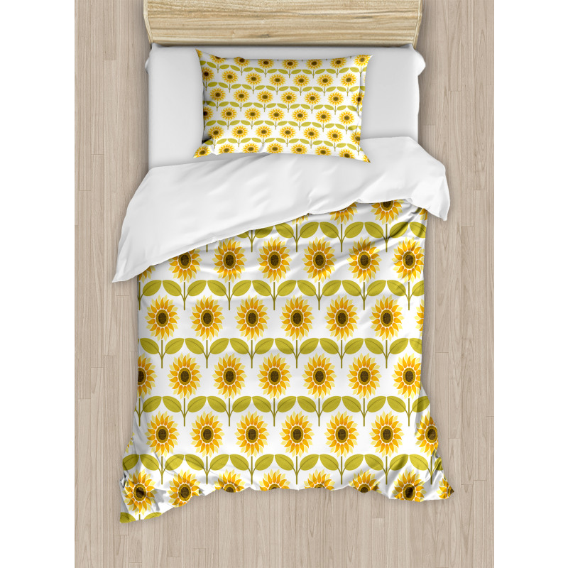 Sunflowers Retro Country Duvet Cover Set