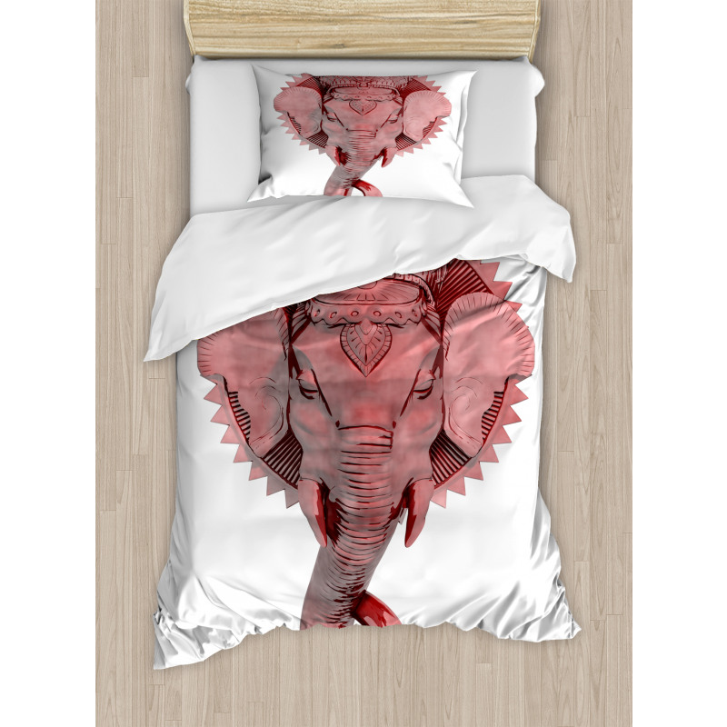 Asian Culture Symbol Duvet Cover Set