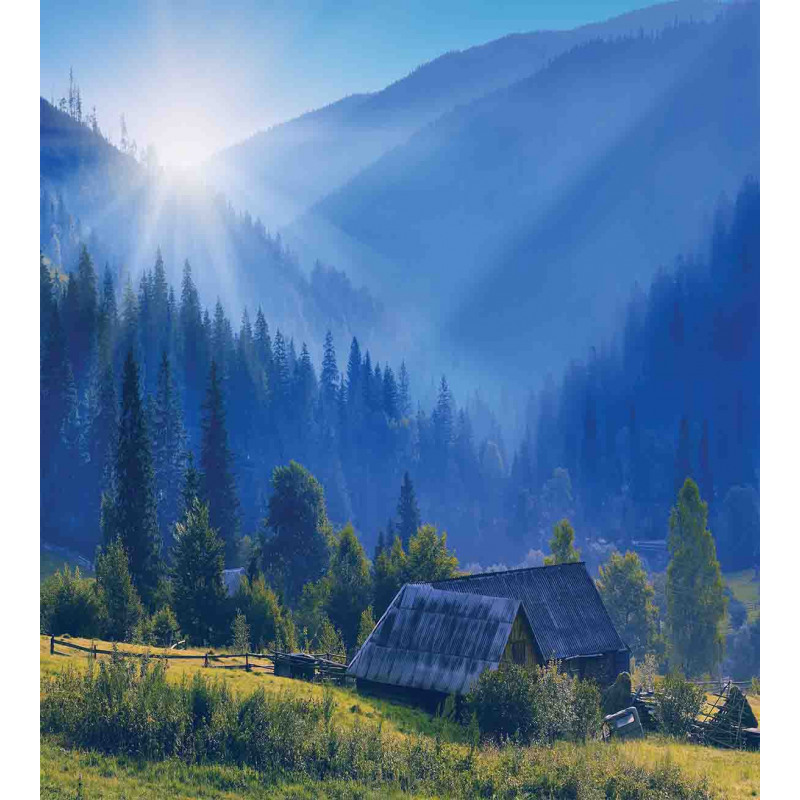 Mountain Village Ukraine Duvet Cover Set