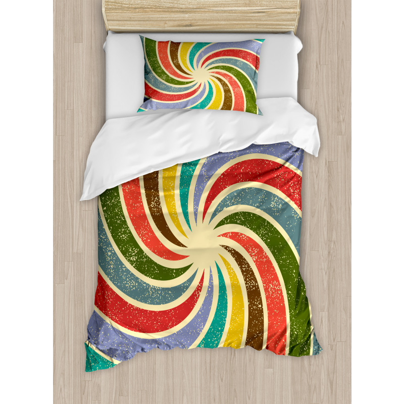 Nostalgic Spiral Duvet Cover Set