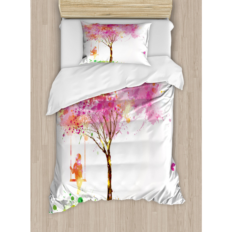 Spring Blossoming Tree Duvet Cover Set