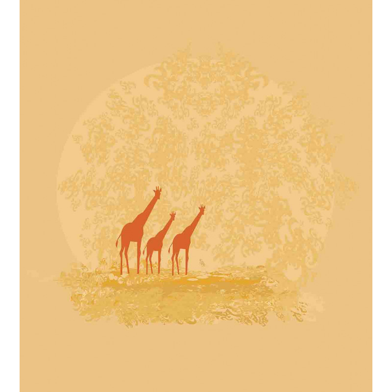 Retro Safari Giraffes Duvet Cover Set