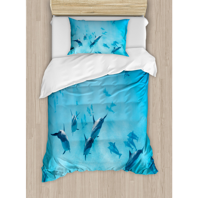 Dolphins Hawaii Ocean Duvet Cover Set