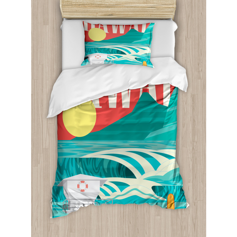 Hawaii Holiday Coast Duvet Cover Set